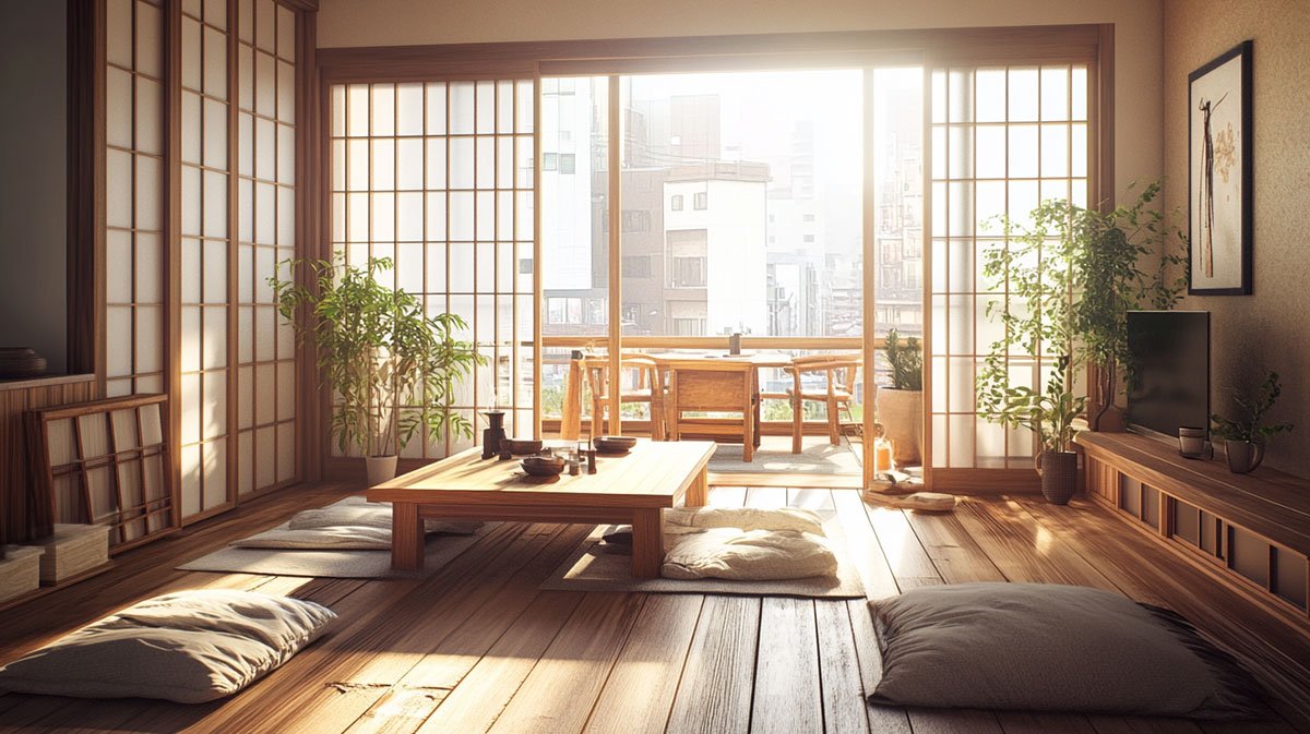 Modern Japanese apartment interior